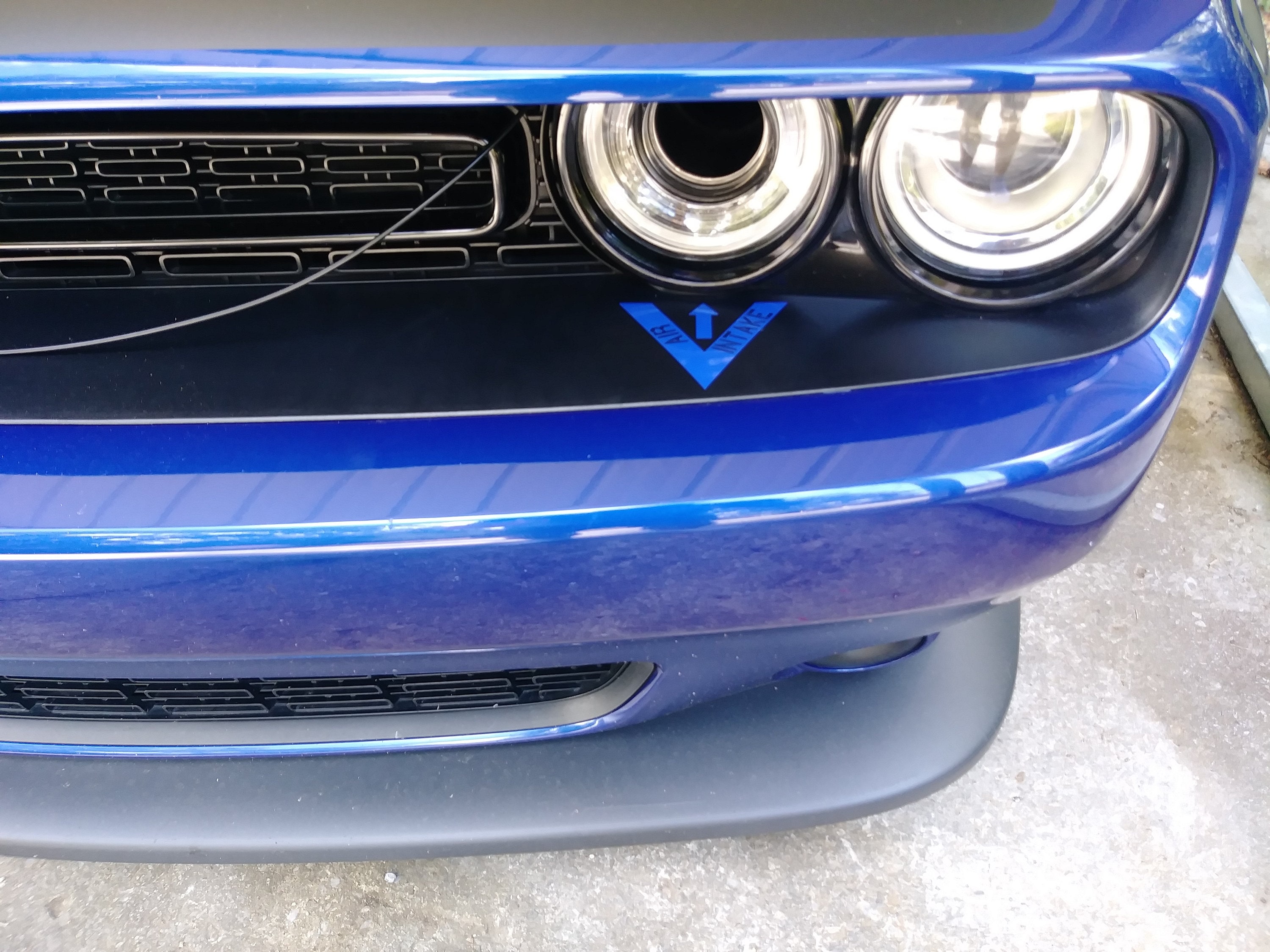 dodge challenger headlight intake