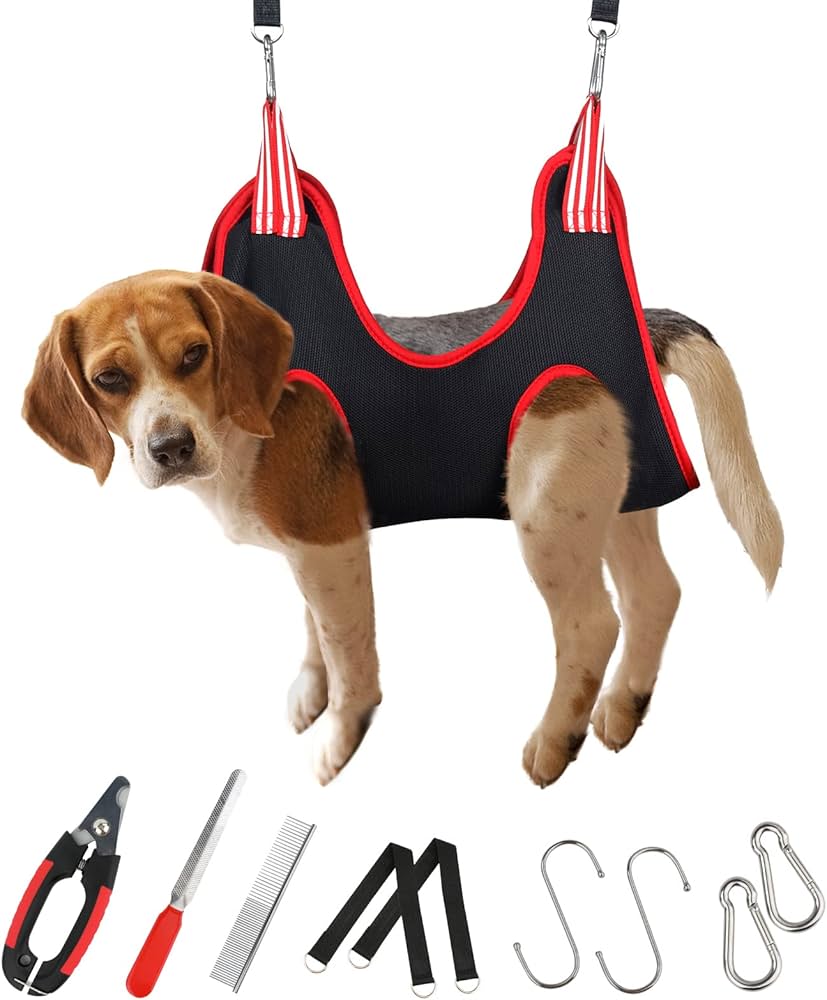 dog hair cutting harness