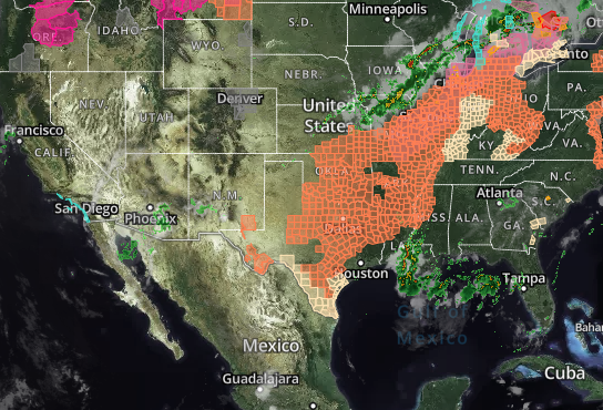 doppler radar weather map