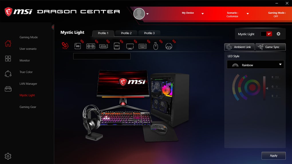 download msi mystic light