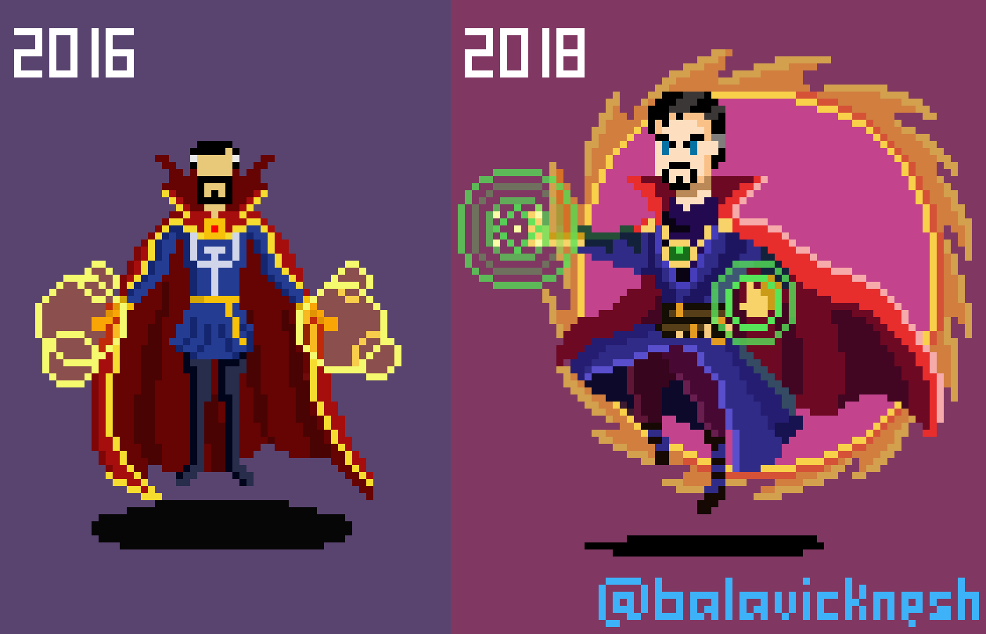 dr strange pixel art