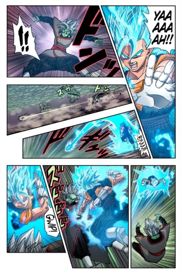 dragon ball super manga vegetto vs zamasu