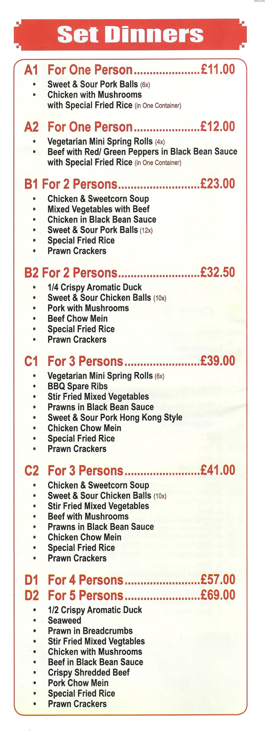 dragon wok surrey menu