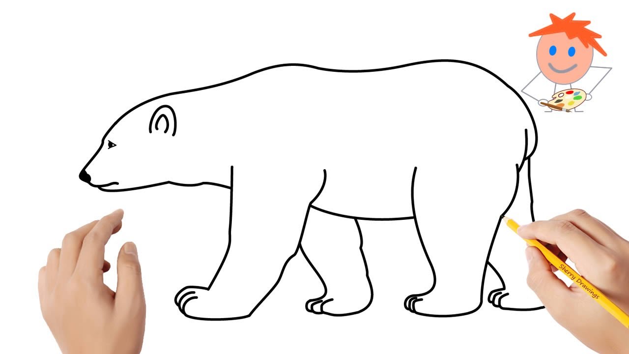 draw polar bear easy