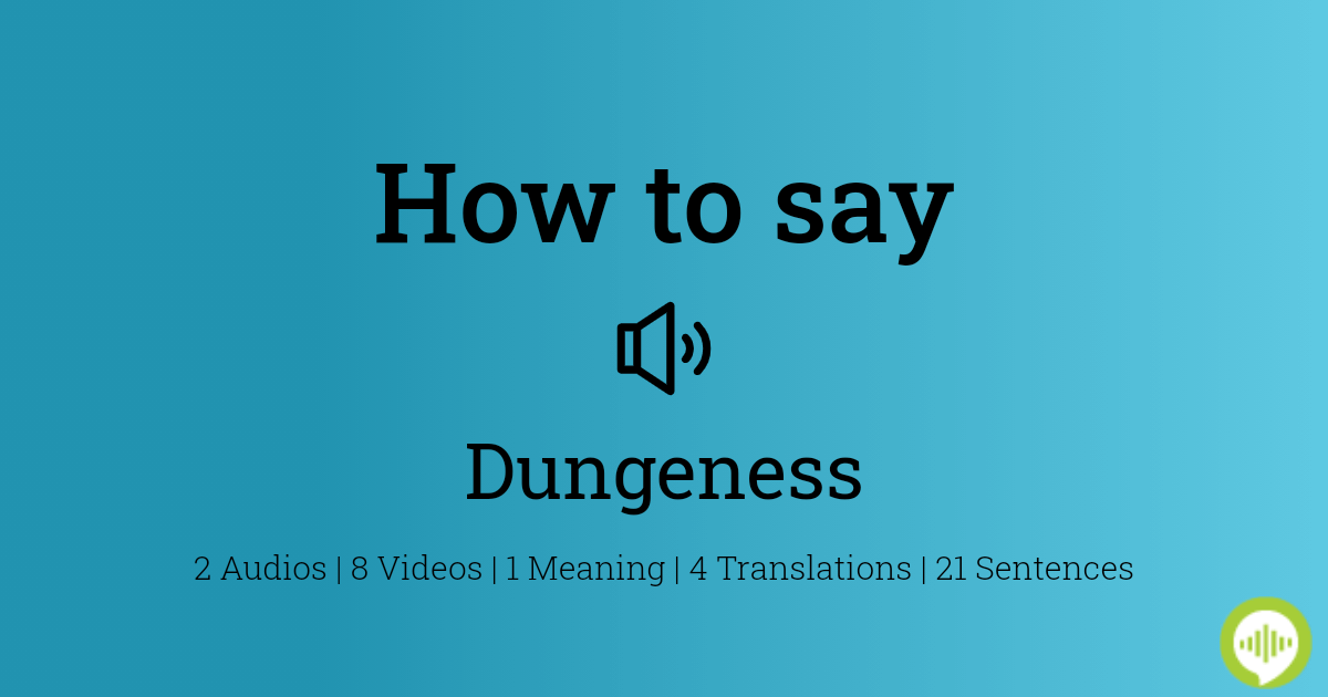 dungeness pronunciation