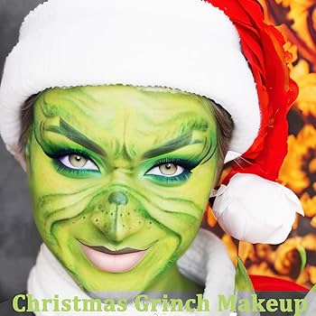 grinch face paint