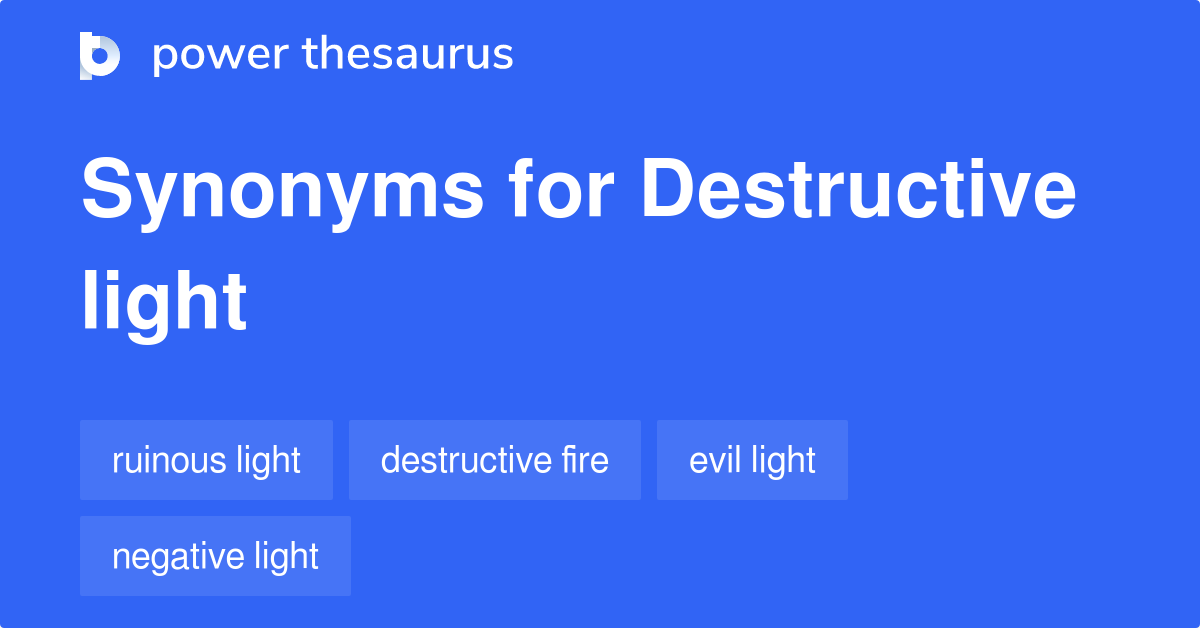 synonyms for destructive