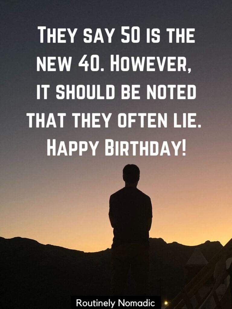 birthday sayings for 50th birthday