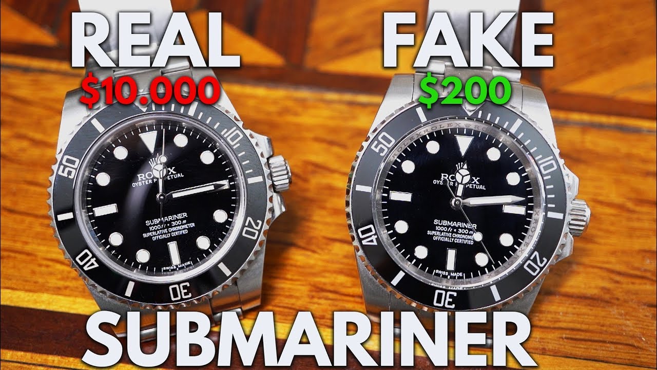 fake vs real rolex submariner