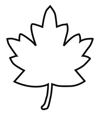 leaf outline clipart