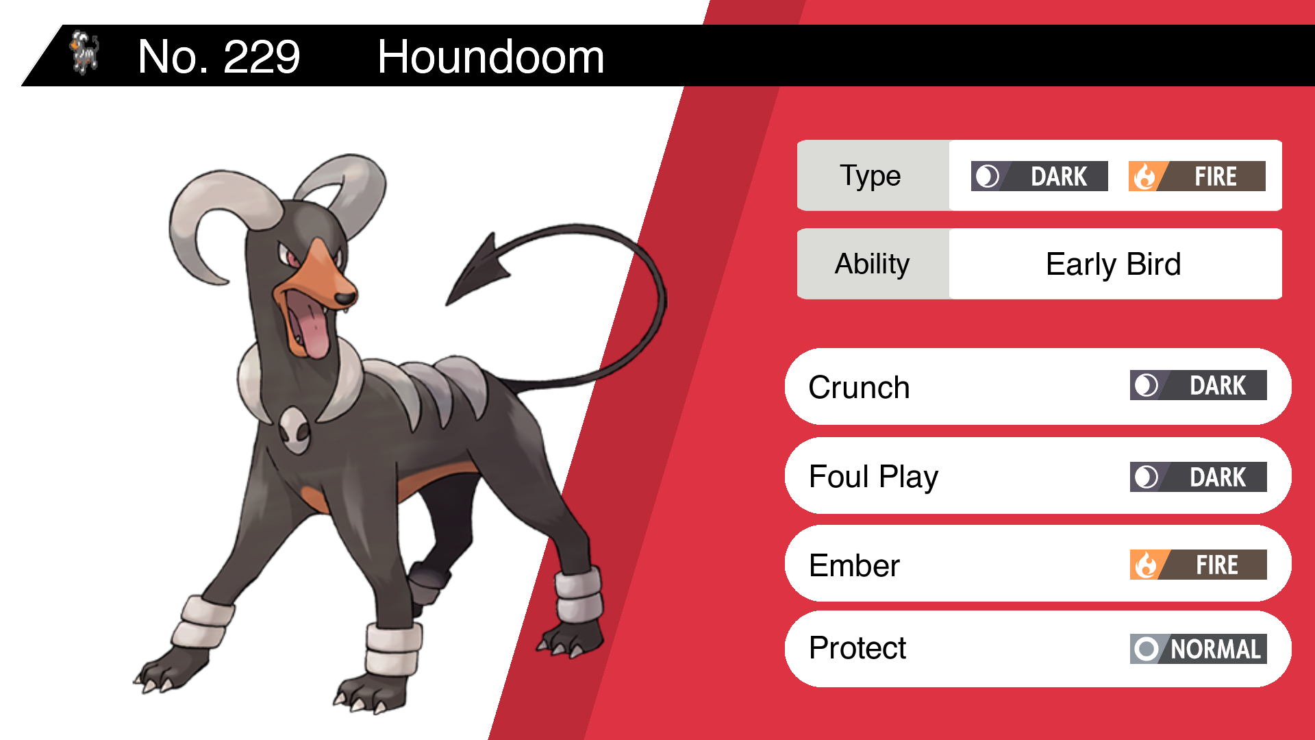 best houndoom moveset