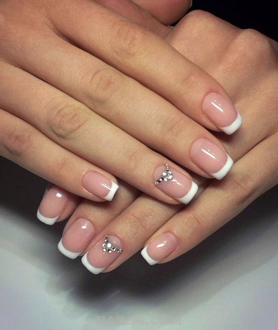 french polish nail designs