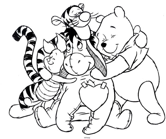 winnie the pooh coloring page