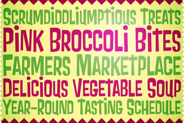 pink broccoli font free download