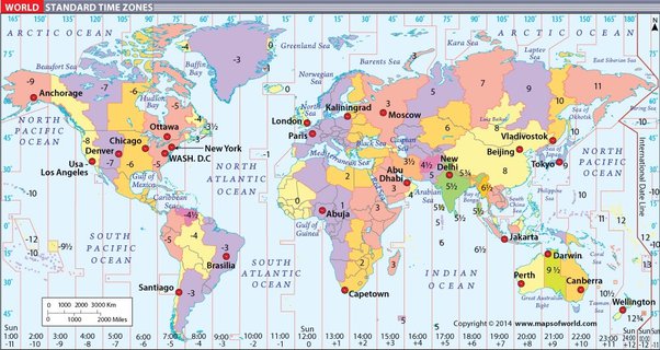 time zone pacific standard time