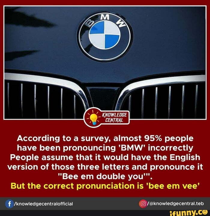 pronunciation of bmw