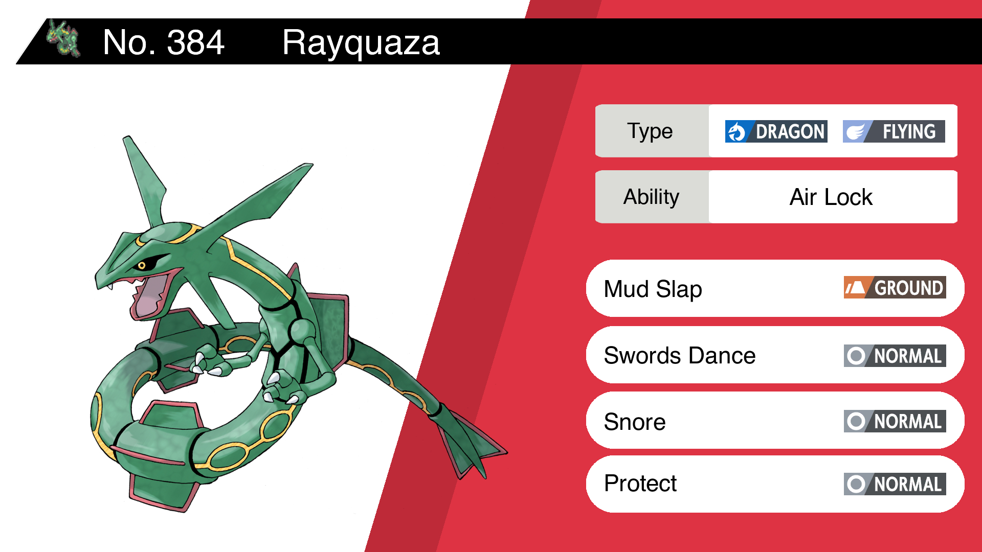 best moveset for rayquaza