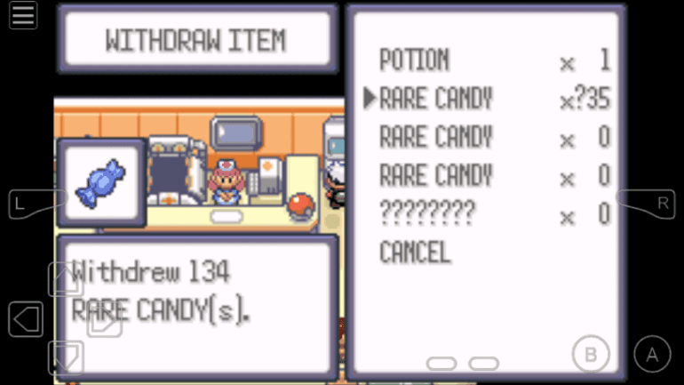 pokemon emerald rare candy