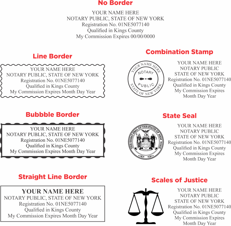 nys notary stamp requirements