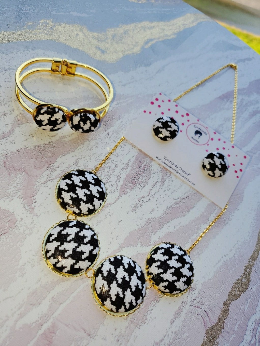 houndstooth jewelry