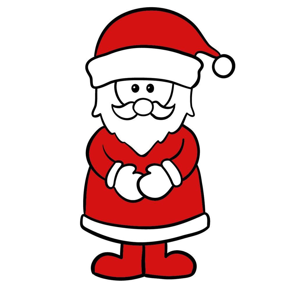 easy drawing santa claus