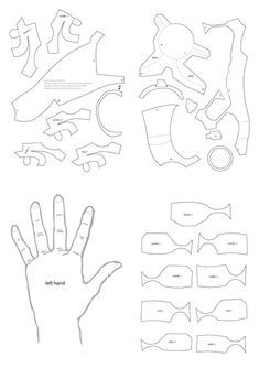 easy iron man hand template