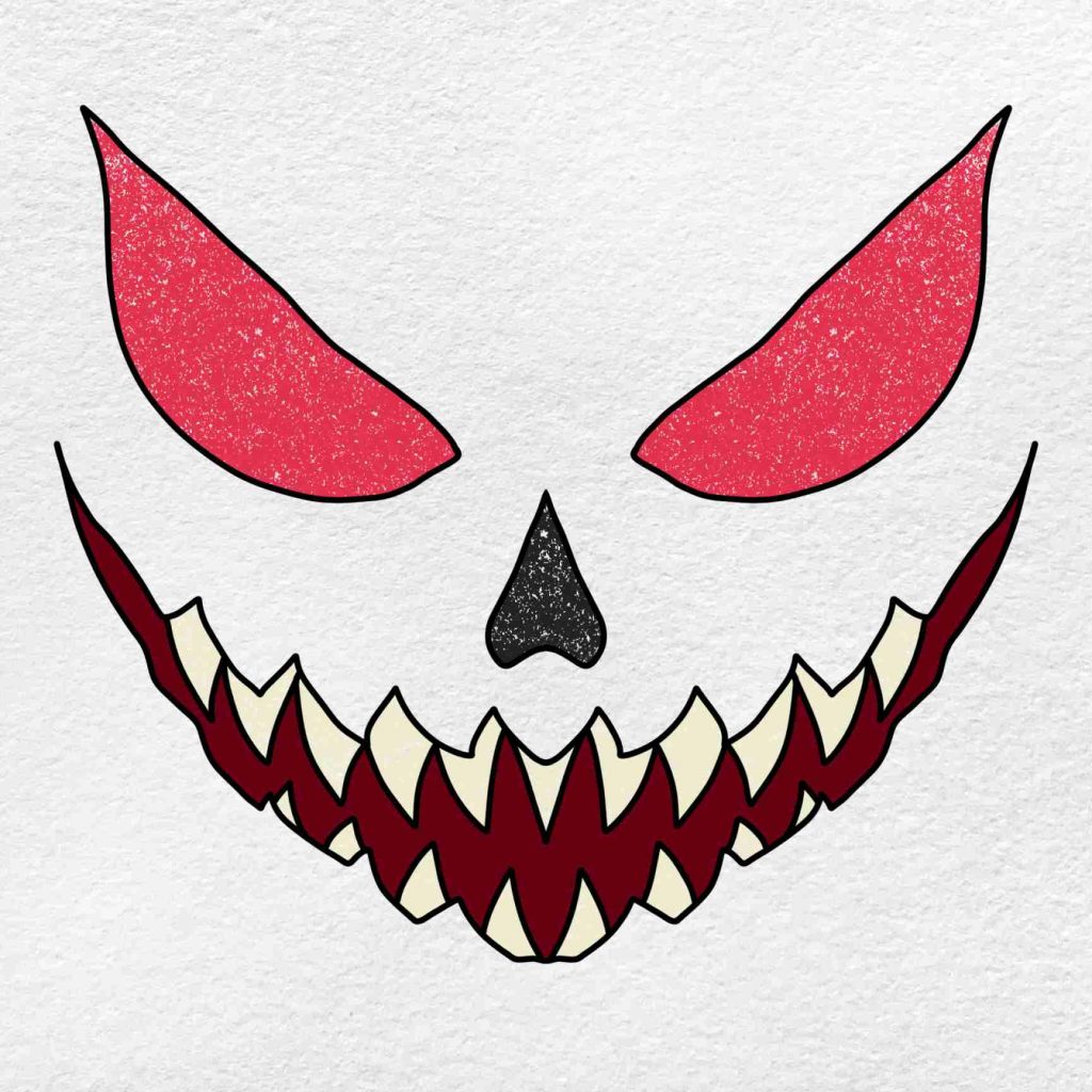 easy scary halloween drawings