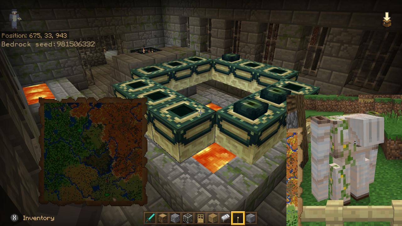 stronghold seed in minecraft