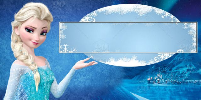 frozen background name tag