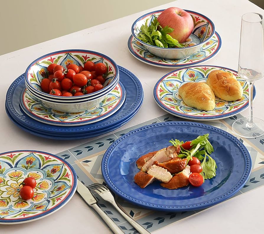 amazon melamine dinner set