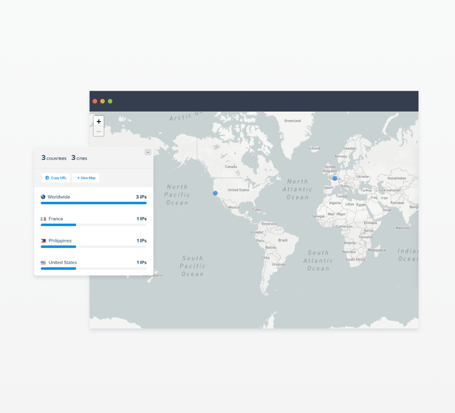 whois ip location map