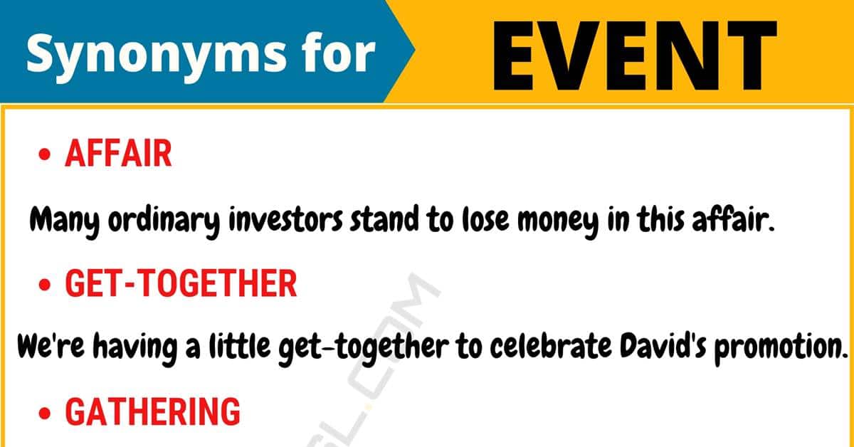 synonym for event