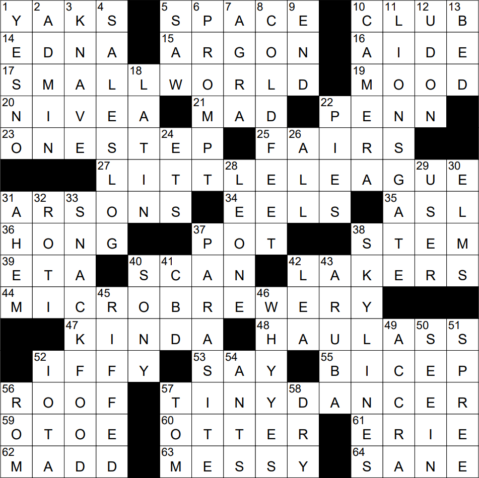 minuscule crossword clue