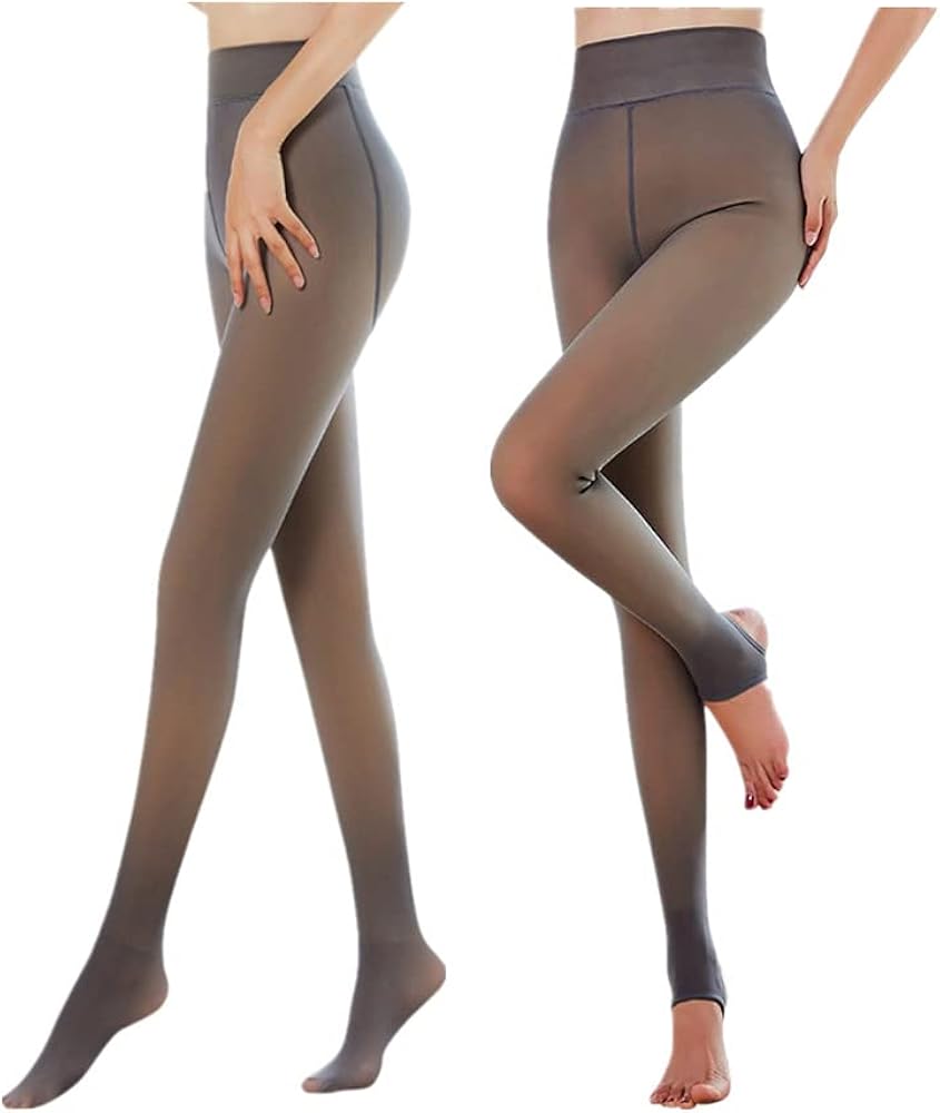 fleece nude tights