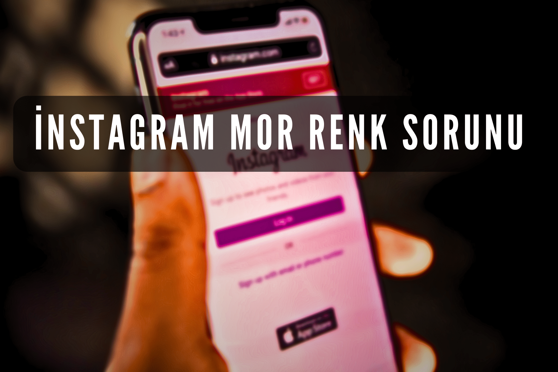 instagram dm mor renk