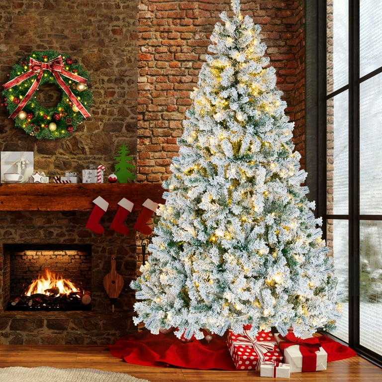 7-ft. pre-lighted christmas tree