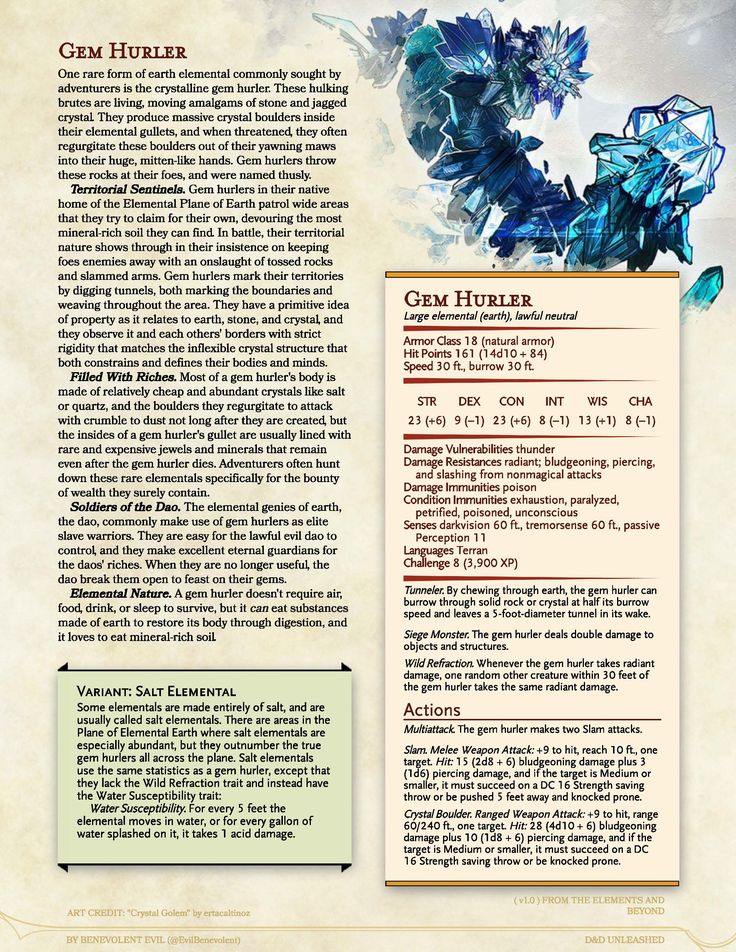 elemental gem 5e