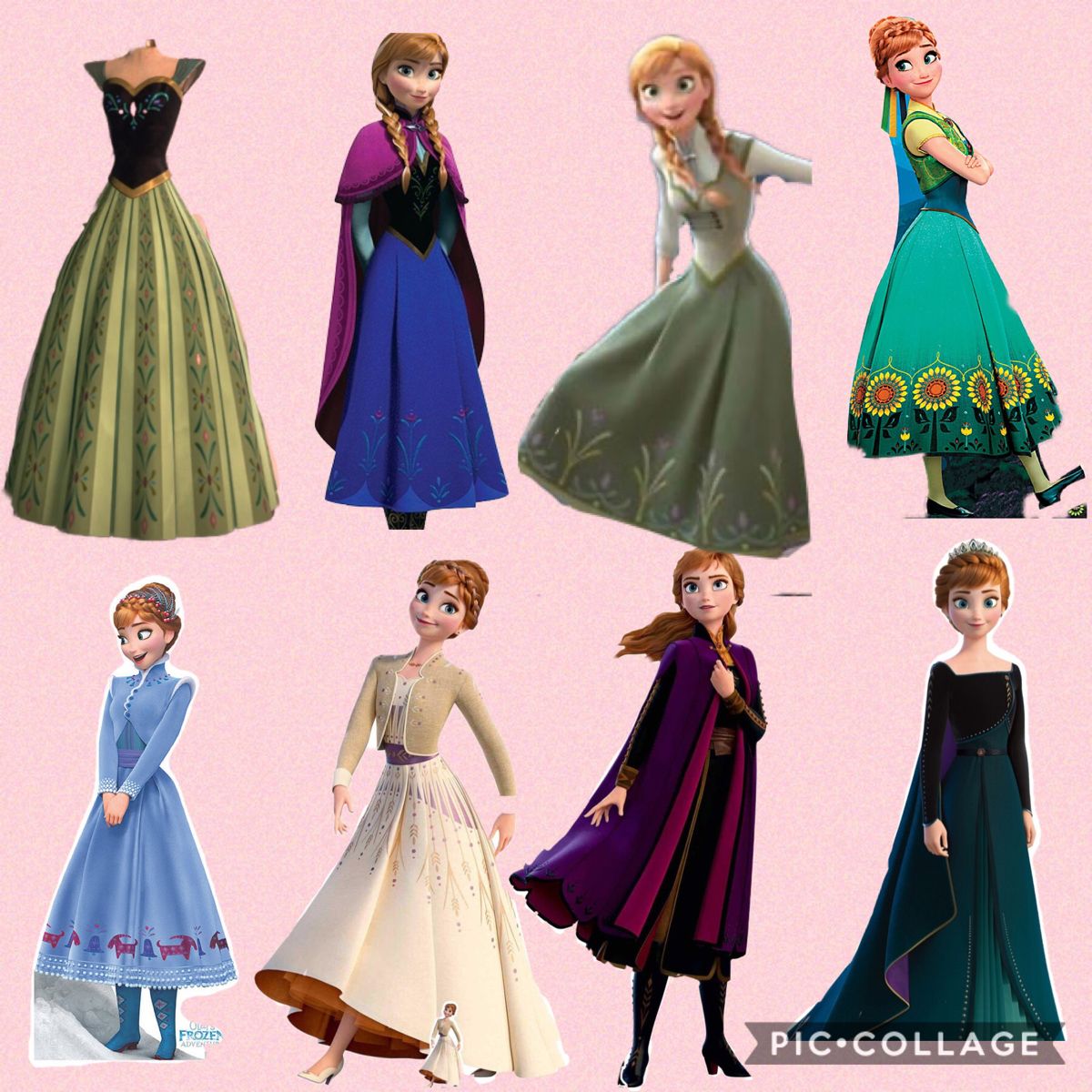 elsa and anna outfits