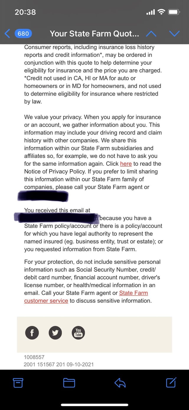 email for state farm claims