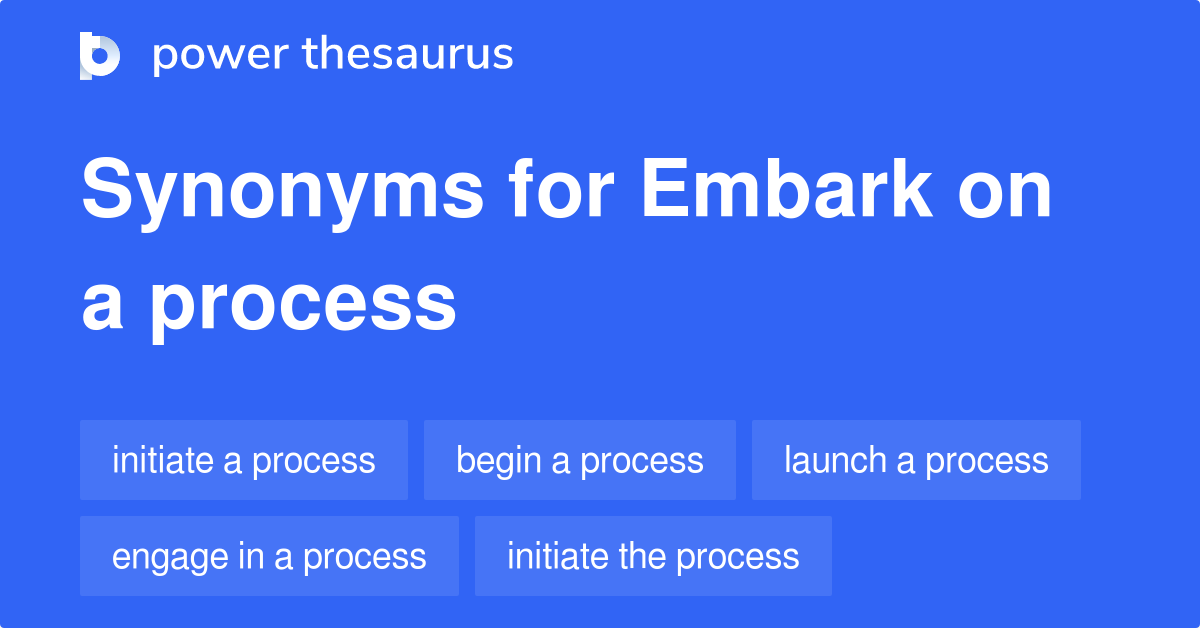 embark synonym