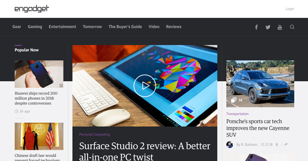 engadget website