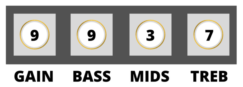 enter sandman amp settings