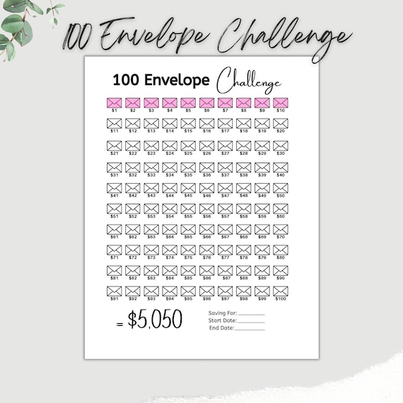 envelope savings challenge