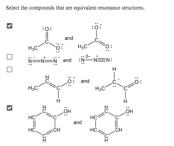equivalent resonance structures