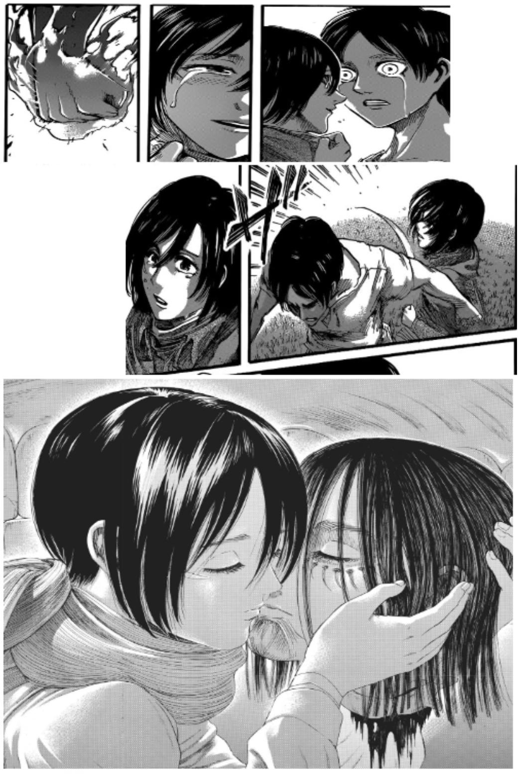 eren mikasa kiss