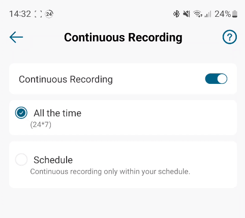 eufy 24 hour recording