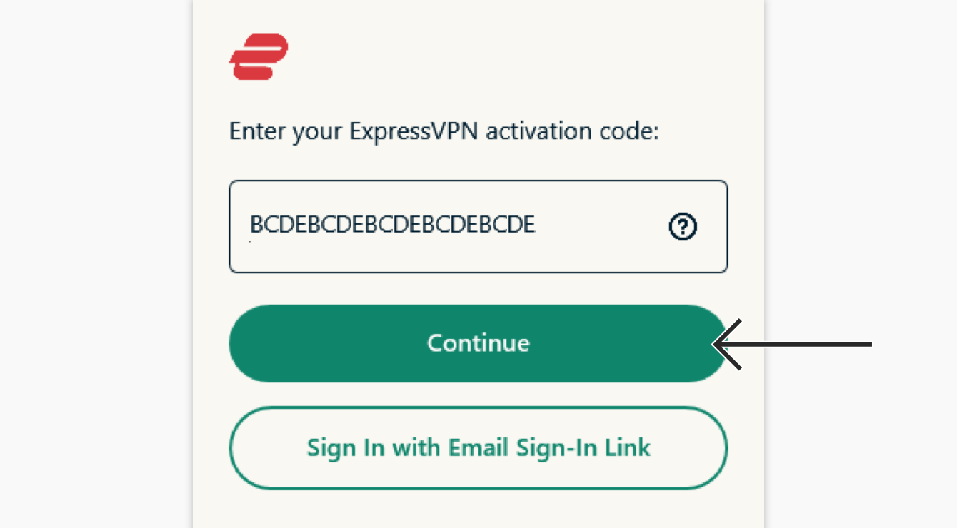 expressvpn login