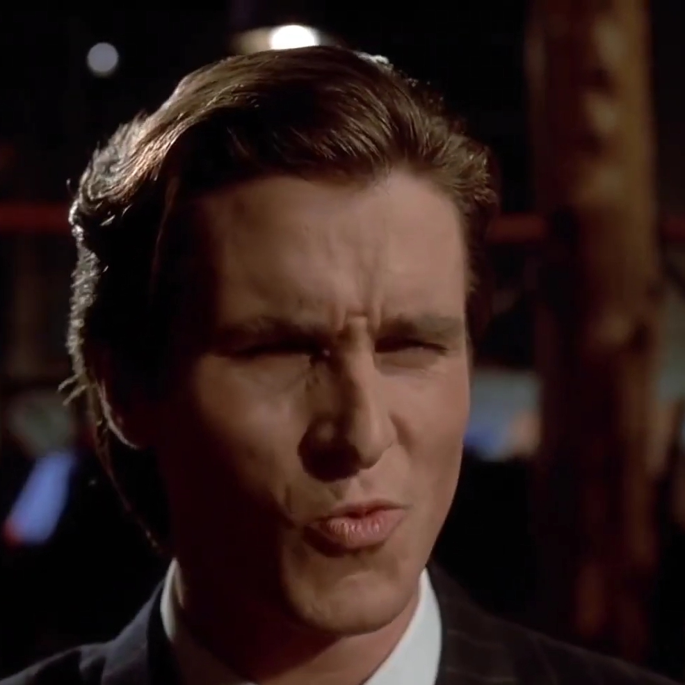 patrick bateman sigma face