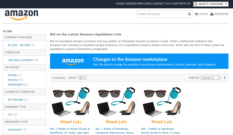 amazon liquidation auctions