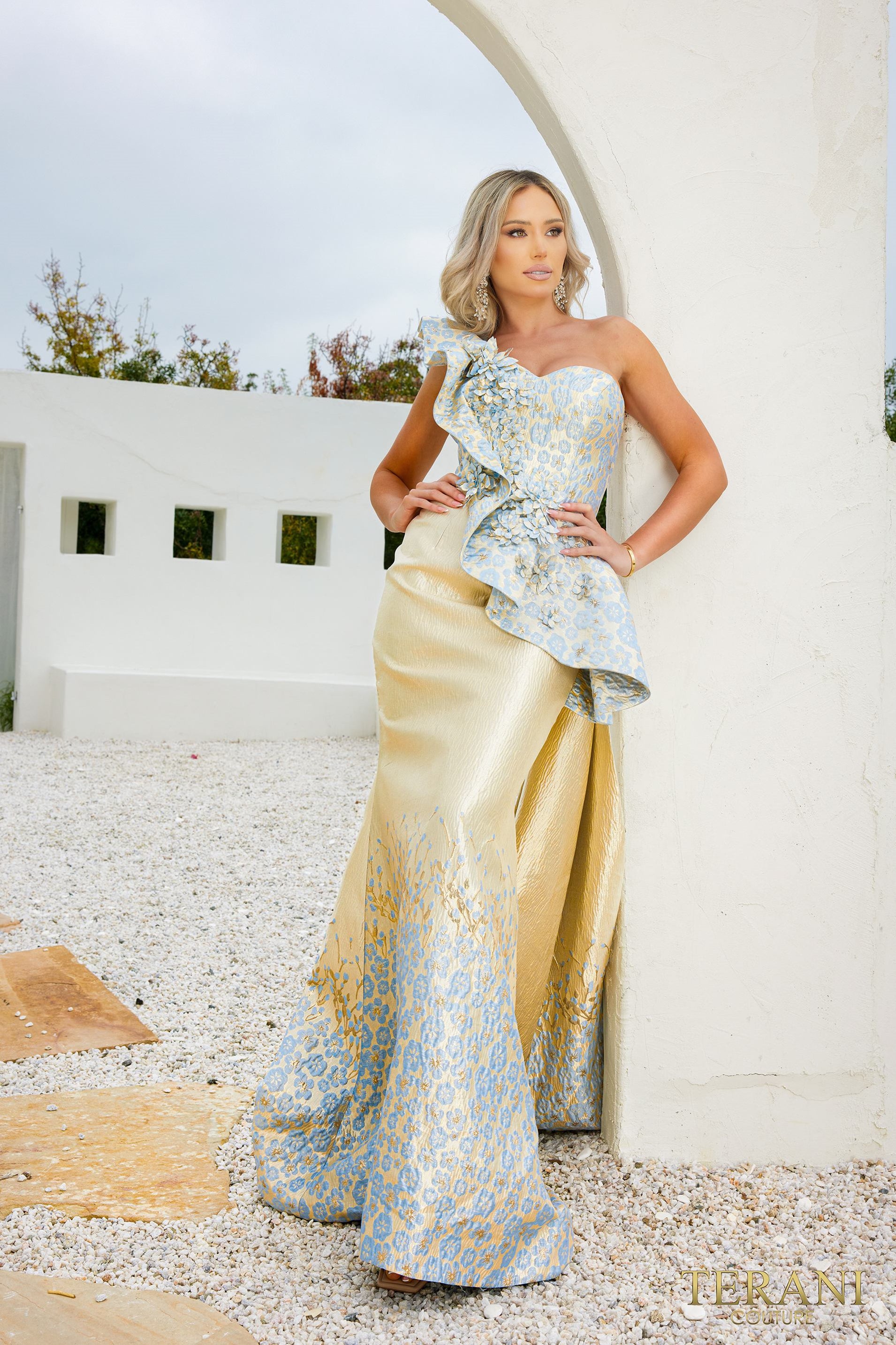 terani couture gold dress
